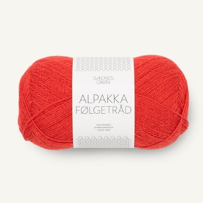 Alpakka Følgetråd 4018 - Scarlet Red - Sandnes Garn