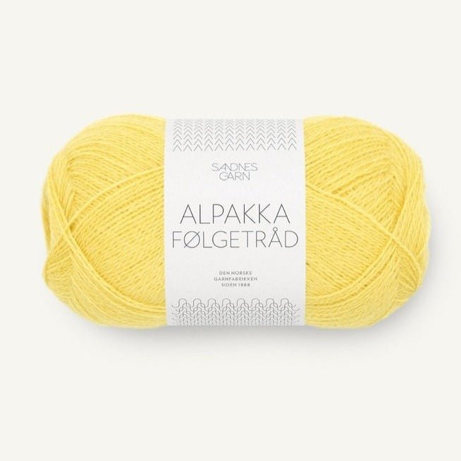 Alpakka Følgetråd 9004 - Lemon - Sandnes Garn