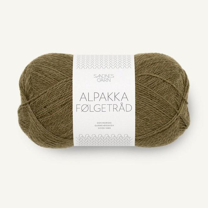 Alpakka Følgetråd 9873 - Dark Olive - Sandnes Garn