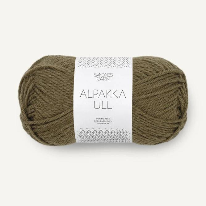 Alpakka Ull 9873 - Dark Olive - Sandnes Garn