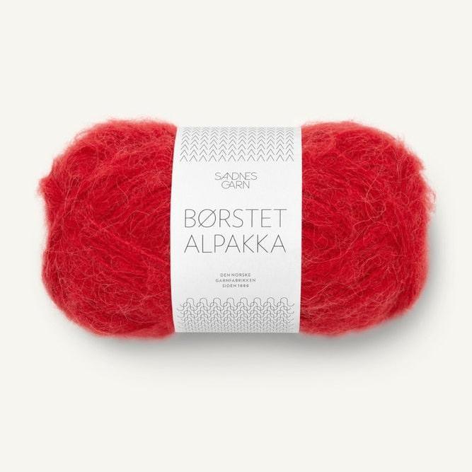 Børstet Alpakka 4227 - Equestrian Red - Sandnes Garn