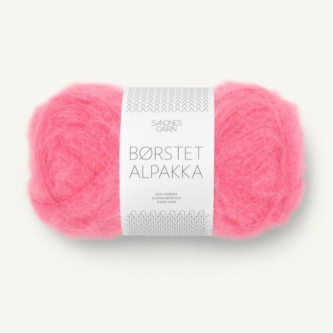 Børstet Alpakka 4315-Bubblegum Pink - Sandnes Garn