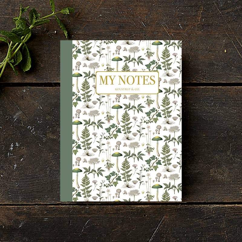 Carnets A5 Koustrupco Green Floral - Koustrupco