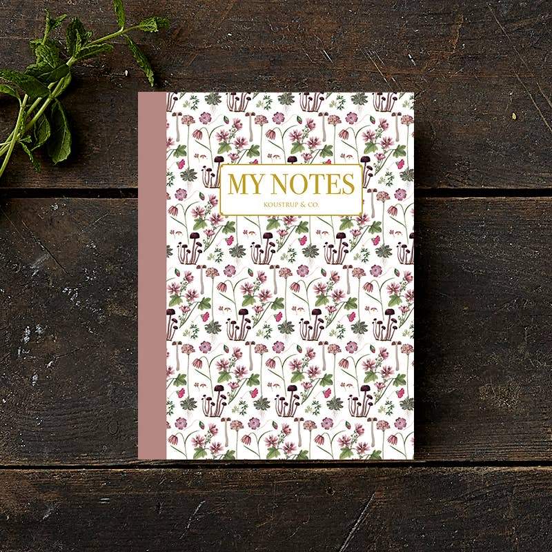 Carnets A5 Koustrupco Rose Floral - Koustrupco