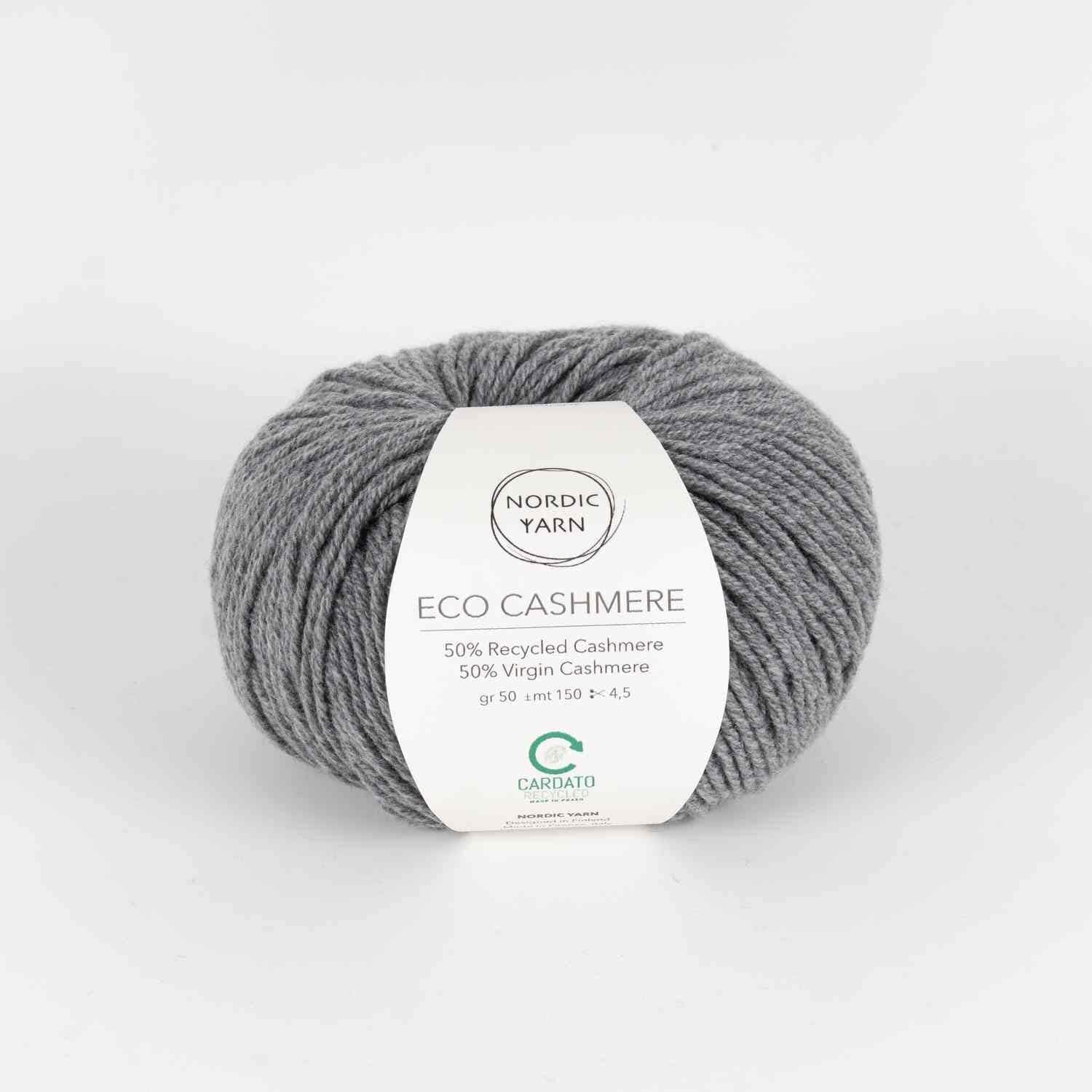 Eco Cashmere DK 80002 - Grey Melange - Nordic Yarn