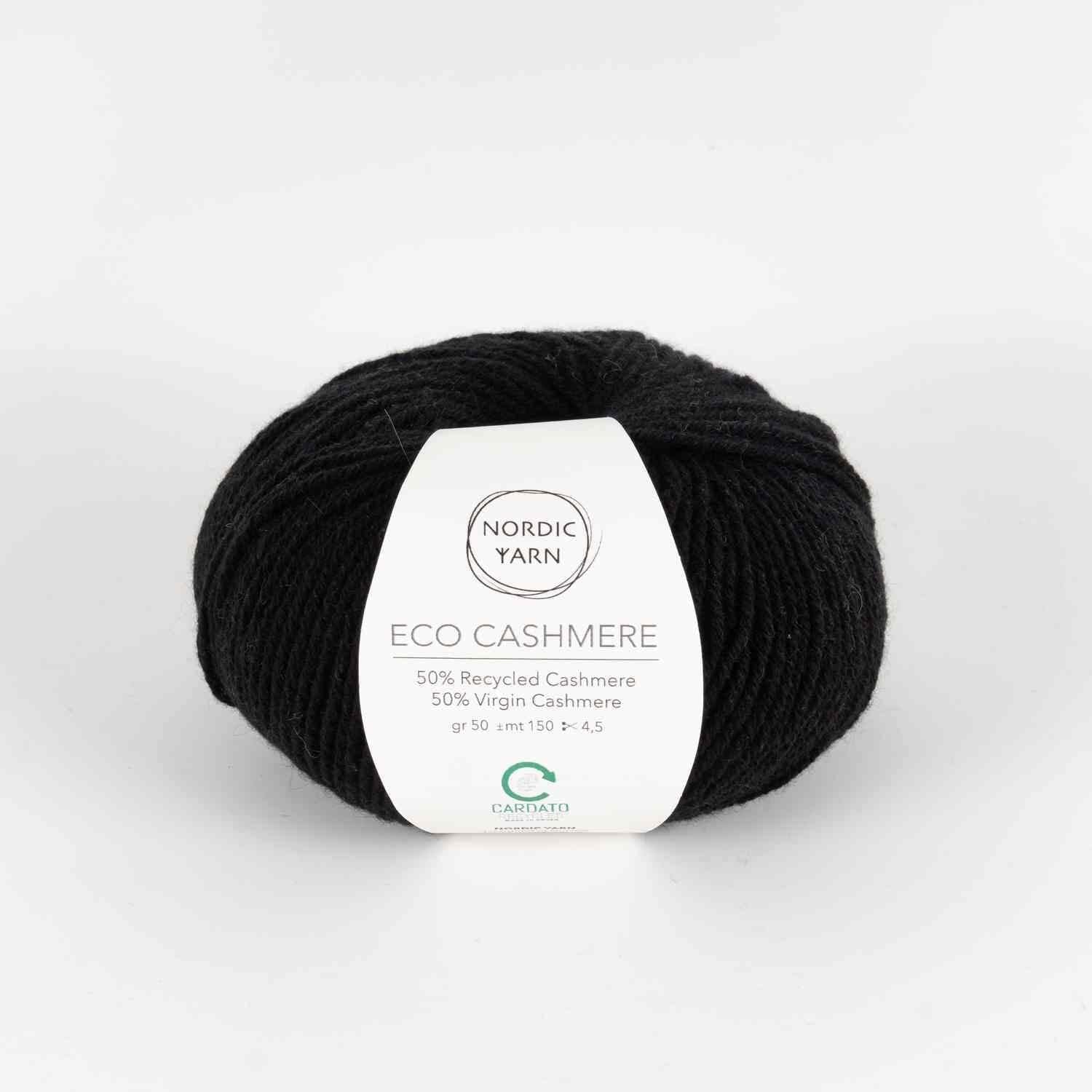 Eco Cashmere DK 80006 - Black - Nordic Yarn