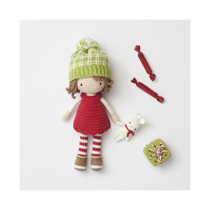 Lulu fête Noël : Coffret Poupée de Lulu au crochet et ses accessoires - Sandra Muller