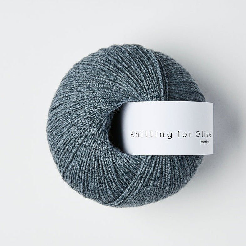 Merino Dusty Petroleum Blue - Knitting for Olive