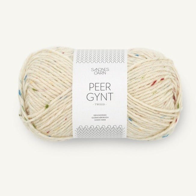 Peer Gynt 1044-Natur m/Tutti Frutti - Sandnes Garn