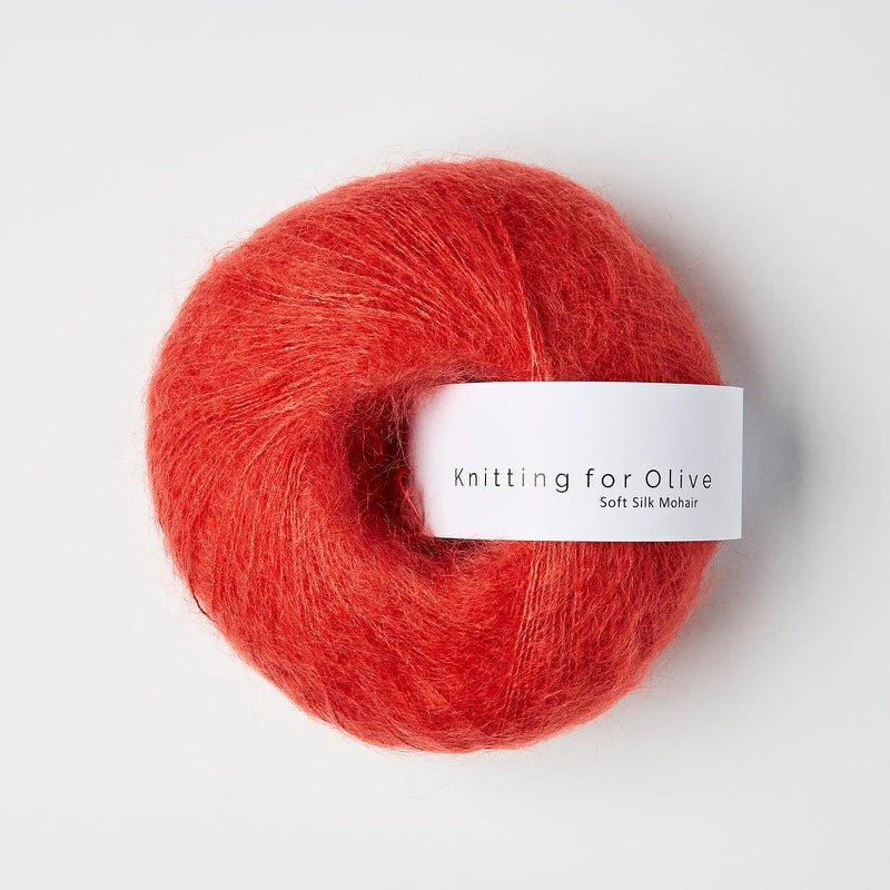 Soft Silk Mohair Blood Orange - Knitting for Olive