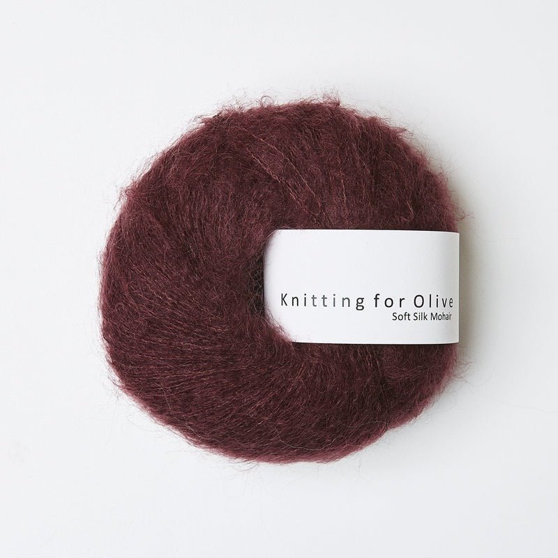 Soft Silk Mohair Bordeaux - Knitting for Olive