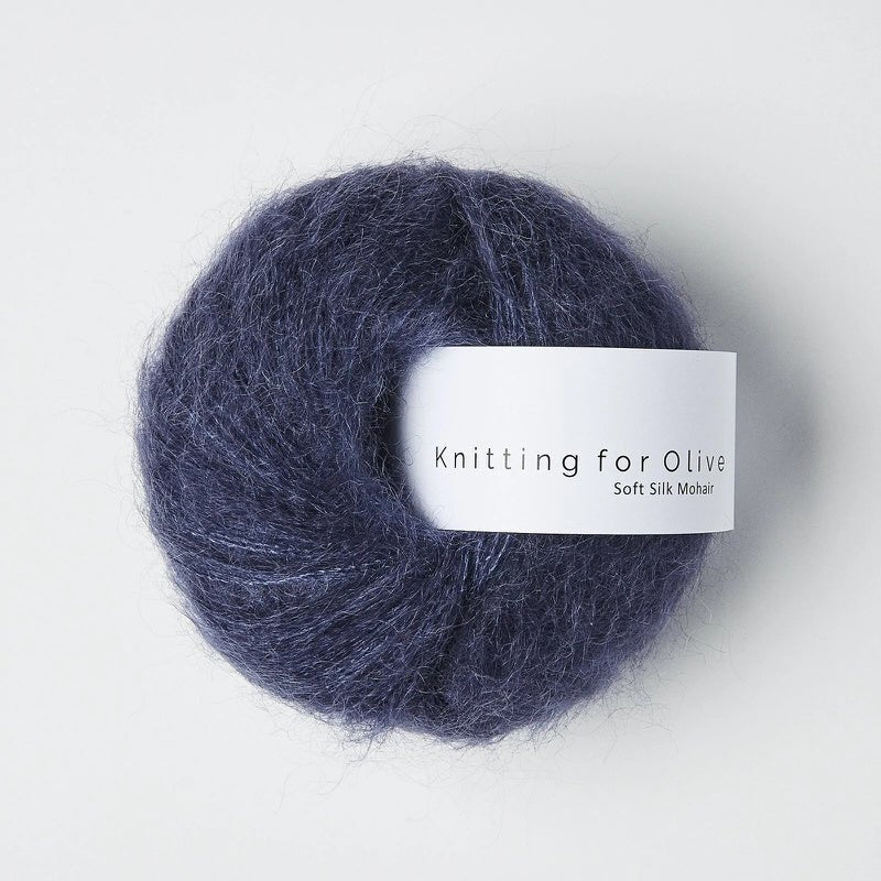 Soft Silk Mohair Dark Blue - Knitting for Olive