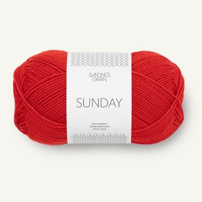 Sunday 4018 - Scarlet Red - Sandnes Garn