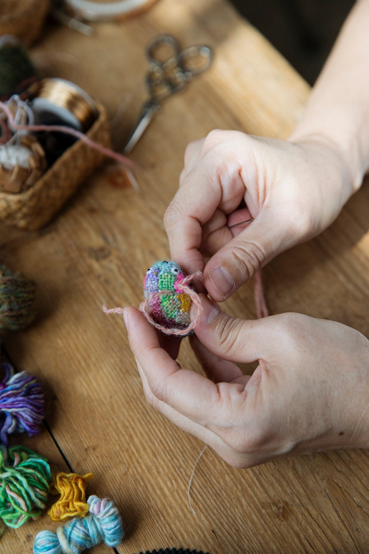 Tiny Friends: A Guide to Mosaic Embroidery by Tomomi Mimura - Laine Magazine