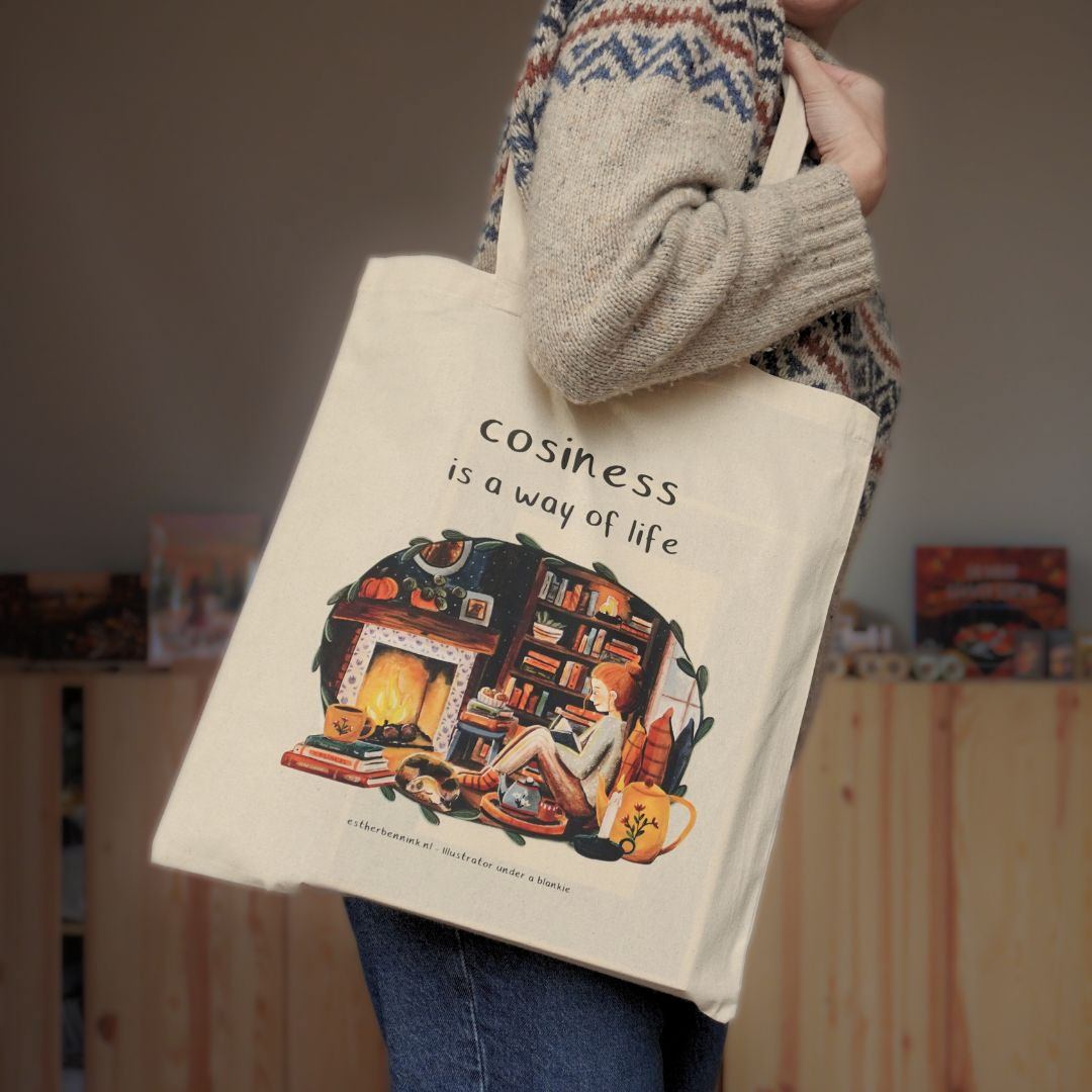 Tote bag Cosiness is a way of life - Esther Bennink