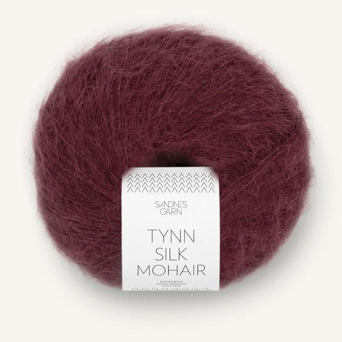 TYNN SILK MOHAIR 4372 - Dyp Burgunder - Sandnes Garn