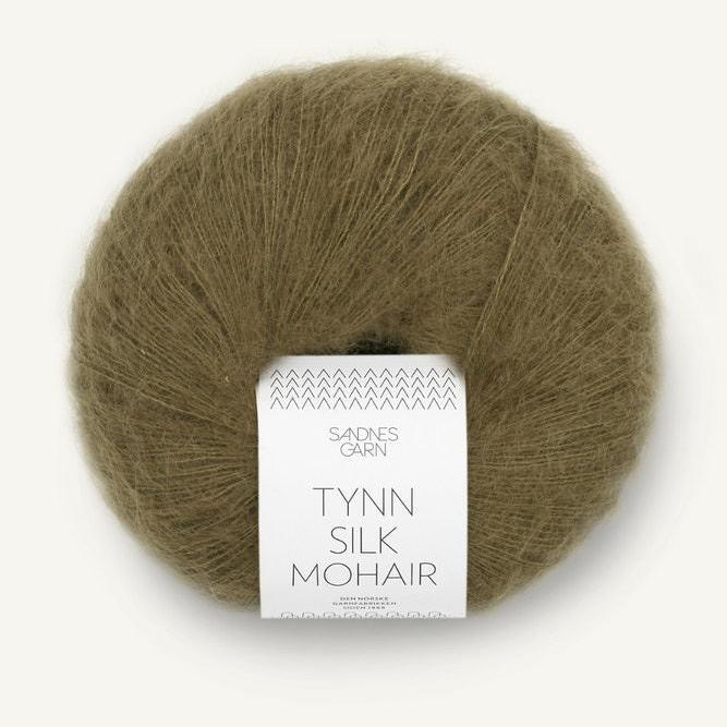 TYNN SILK MOHAIR 9873 - Dark Olive - Sandnes Garn