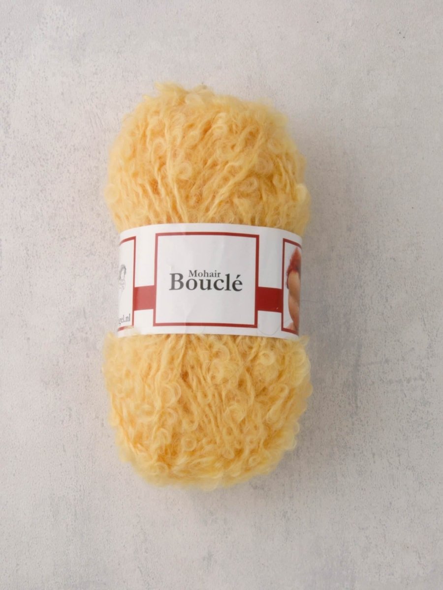 MOHAIR BOUCLE 4610-Yellow - De Witte Engel